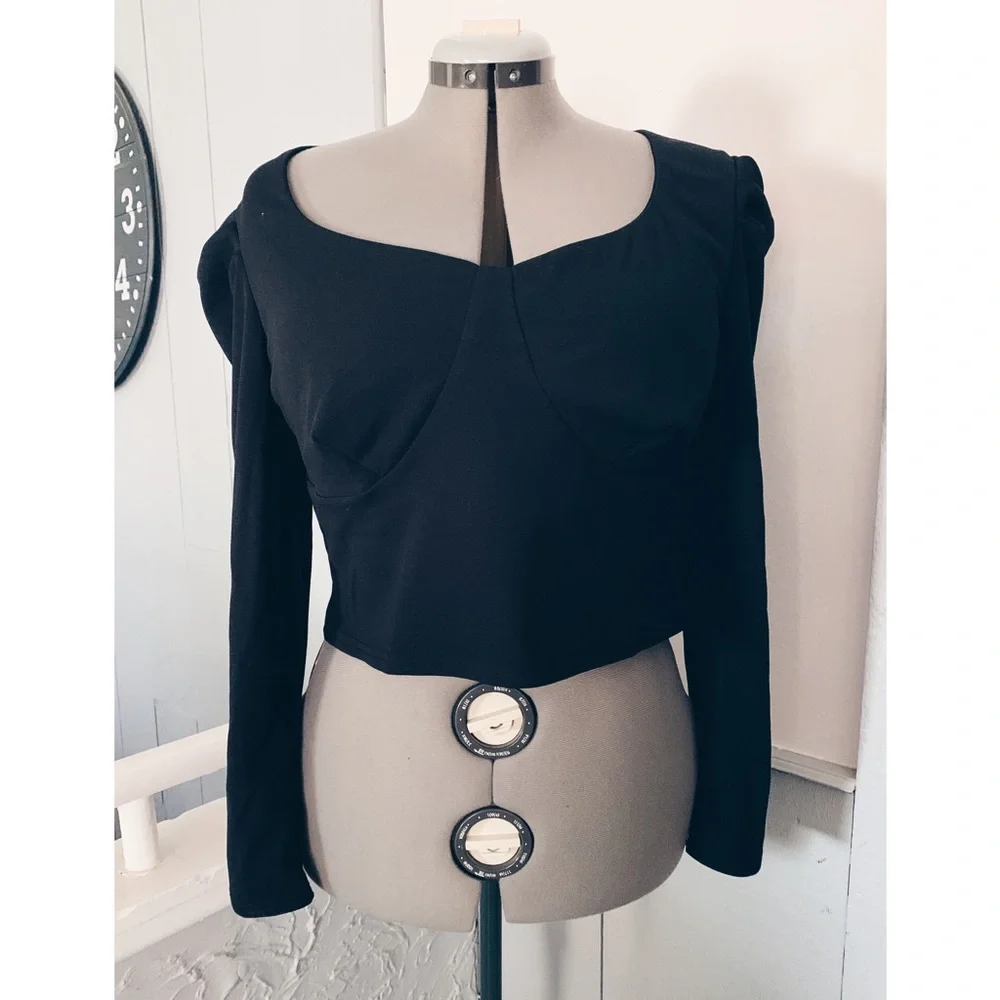 New Look from ASOS black scuba top